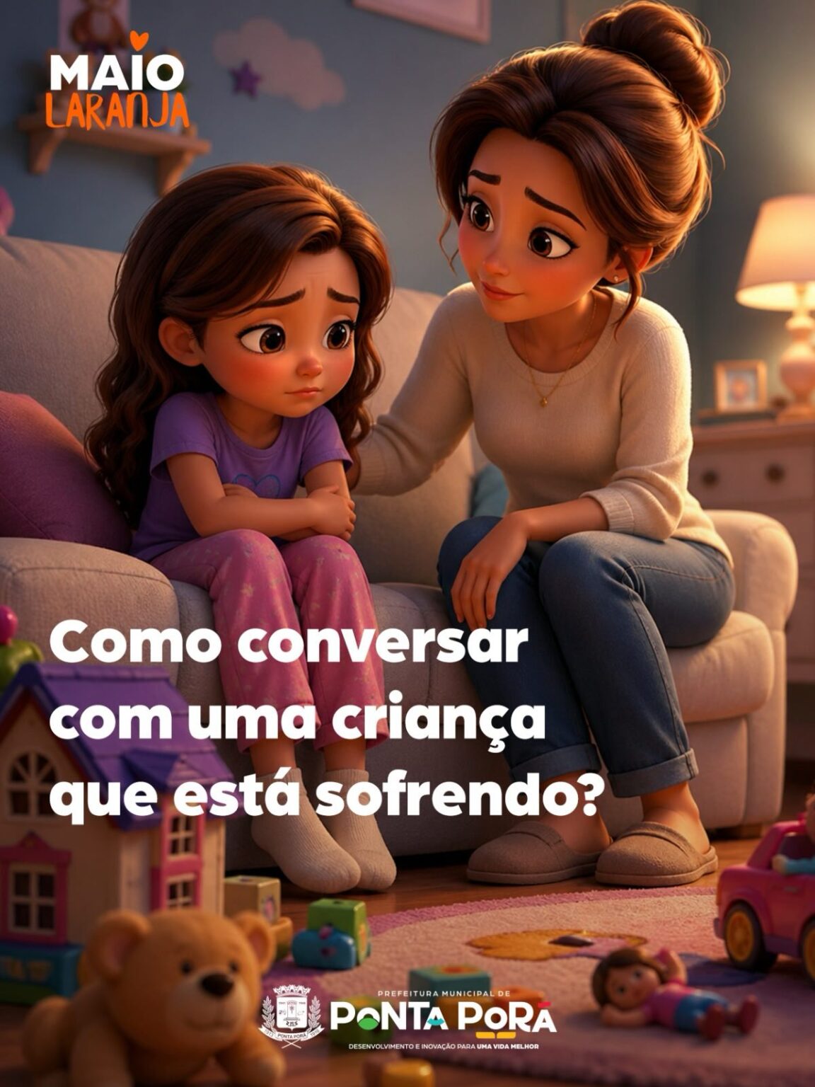 Nem sempre a criança vai saber explicar o que sente.
